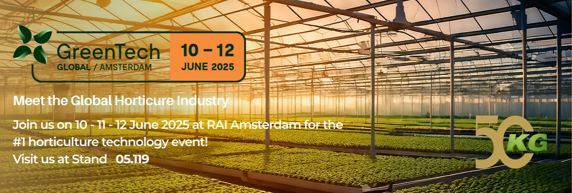 KG Systems & KG Greenhouses at GreenTech Amsterdam 2025 – Event Recap