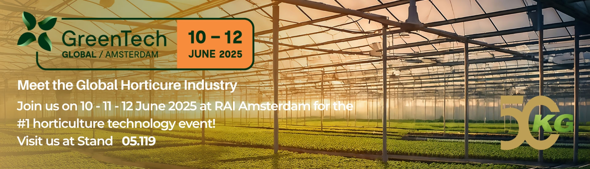KG Systems & KG Greenhouses at GreenTech Amsterdam 2025